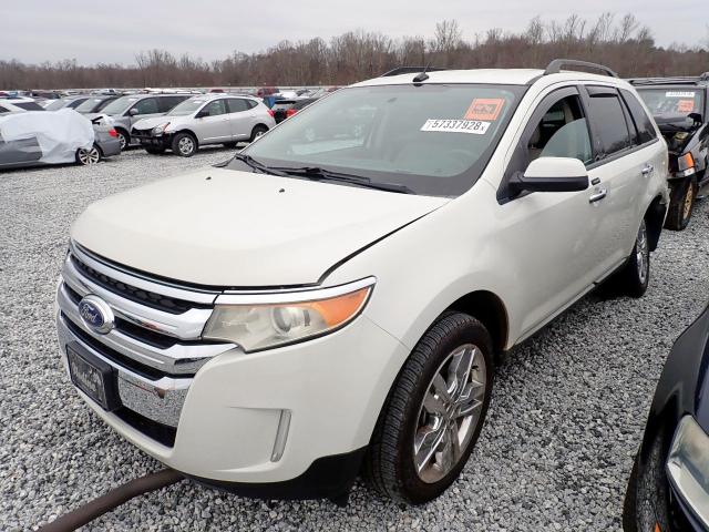 2FMDK3JCXBBB46683 - 2011 FORD EDGE SEL WHITE photo 2