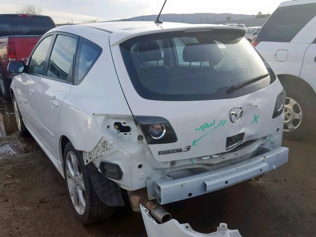 JM1BK344291197536 - 2009 MAZDA 3 S WHITE photo 3