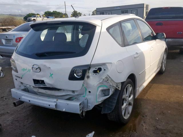 JM1BK344291197536 - 2009 MAZDA 3 S WHITE photo 4