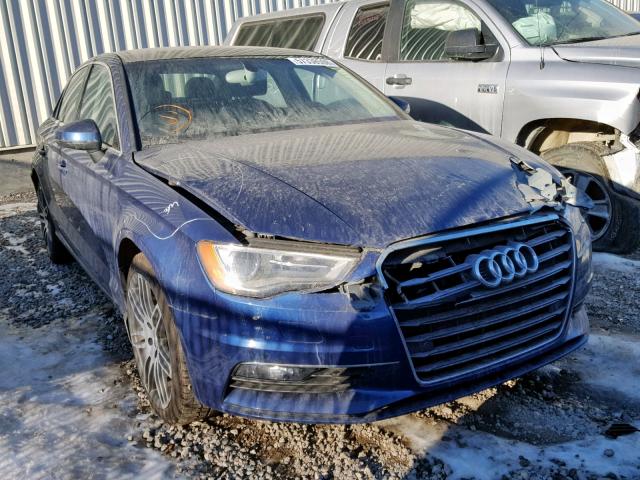 WAUFFRFF3F1013804 - 2015 AUDI A3 BLUE photo 1