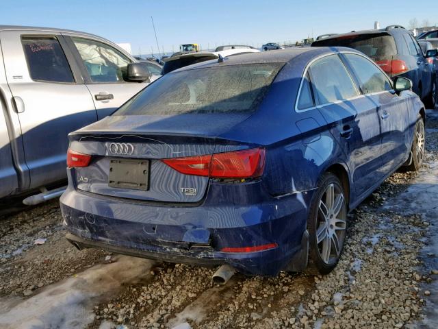 WAUFFRFF3F1013804 - 2015 AUDI A3 BLUE photo 4