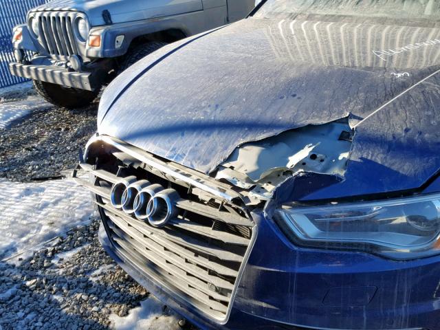 WAUFFRFF3F1013804 - 2015 AUDI A3 BLUE photo 9