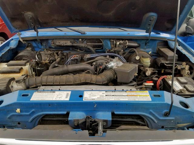 1FTYR10V2XPA26918 - 1999 FORD RANGER BLUE photo 7