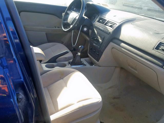 3FAFP06Z16R240863 - 2006 FORD FUSION S BLUE photo 5