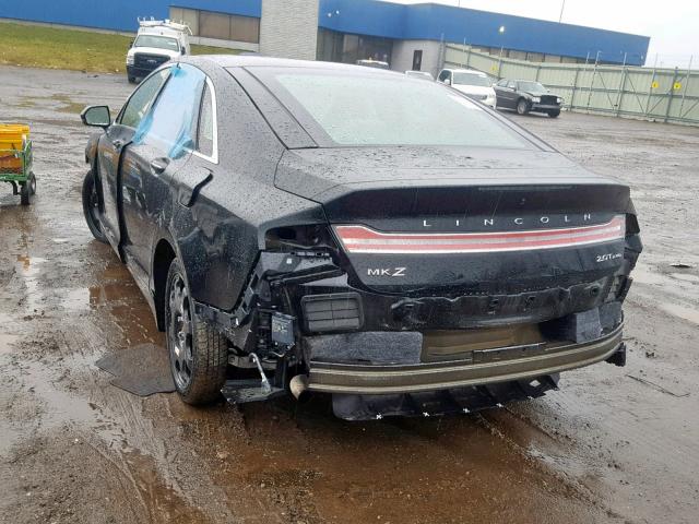 3LN6L5F94HR632978 - 2017 LINCOLN MKZ RESERV BLACK photo 3