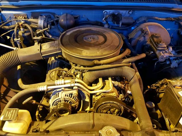 1B7GG23Y3SW948061 - 1995 DODGE DAKOTA BLUE photo 7