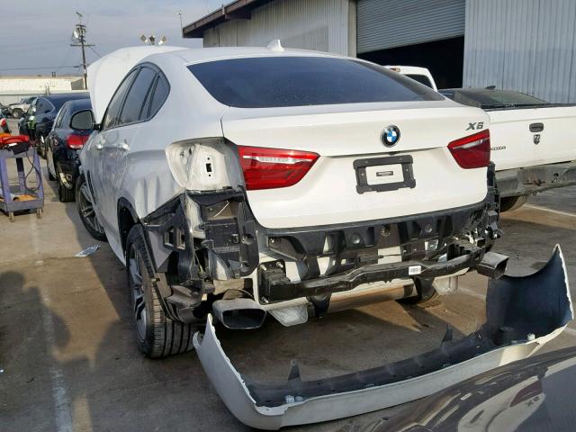 5UXKU6C32H0S99698 - 2017 BMW X6 XDRIVE5 WHITE photo 3