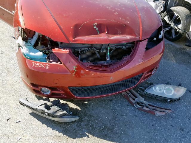 JM1BK323661470399 - 2006 MAZDA 3 S RED photo 9