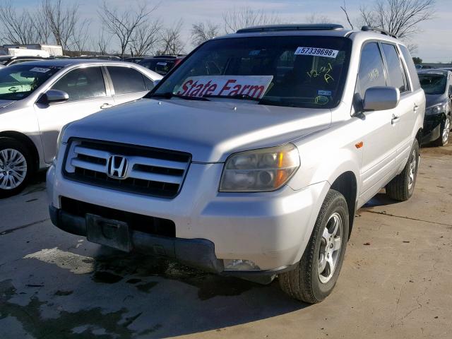 5FNYF28308B012805 - 2008 HONDA PILOT SE SILVER photo 2