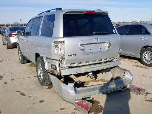 5FNYF28308B012805 - 2008 HONDA PILOT SE SILVER photo 3