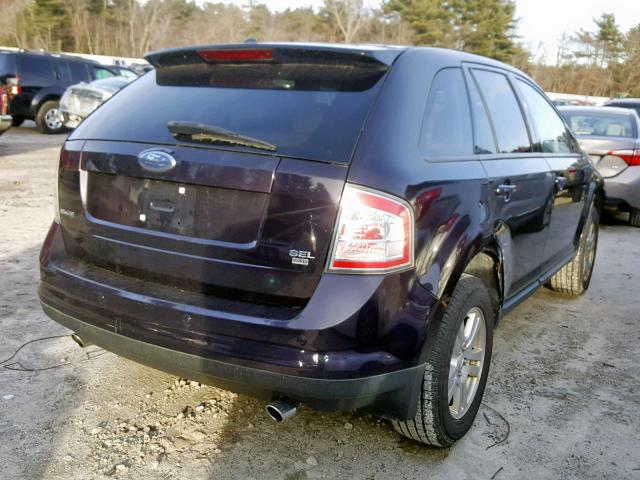 2FMDK48C07BA67557 - 2007 FORD EDGE SEL PURPLE photo 4