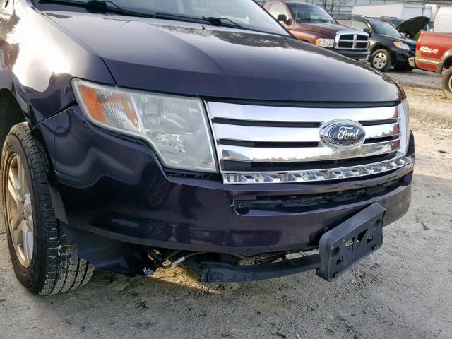 2FMDK48C07BA67557 - 2007 FORD EDGE SEL PURPLE photo 9