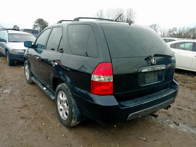 2HNYD18632H513791 - 2002 ACURA MDX TOURIN BLACK photo 3