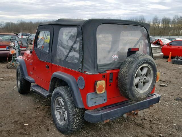 1J4FY19S2VP480032 - 1997 JEEP WRANGLER / RED photo 3