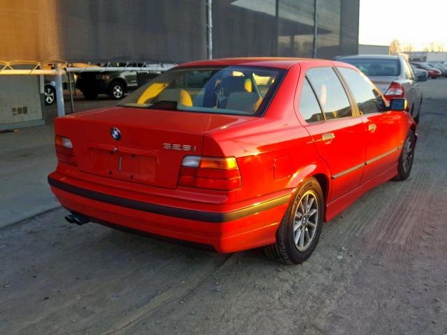 WBACD4324WAV62778 - 1998 BMW 328 I AUTO RED photo 4