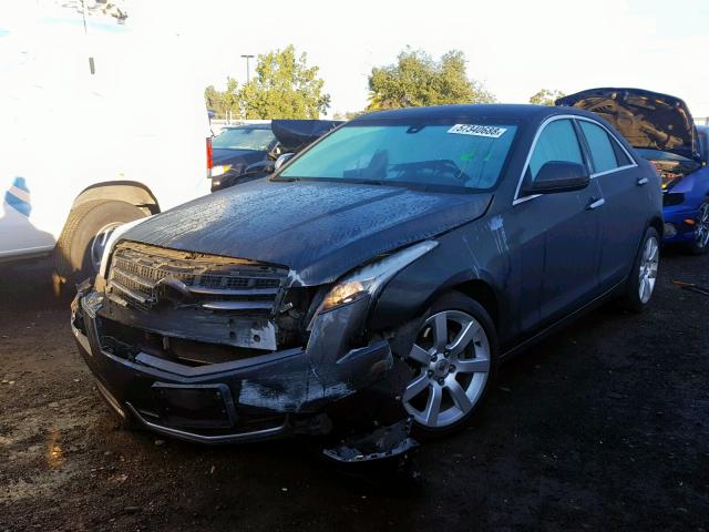 1G6AA5RA0E0179273 - 2014 CADILLAC ATS GRAY photo 2