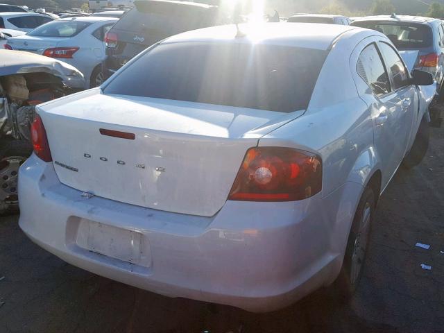 1B3BD4FBXBN564906 - 2011 DODGE AVENGER EX WHITE photo 4