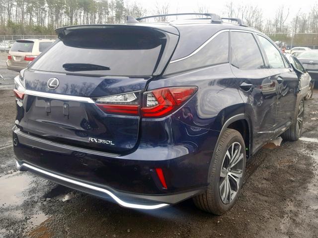 JTJDZKCA3J2007793 - 2018 LEXUS RX 350 L BLUE photo 4