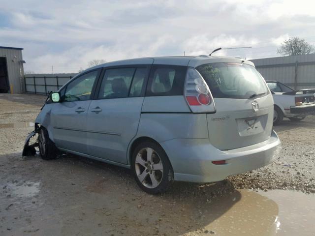 JM1CR293370145197 - 2007 MAZDA 5 TURQUOISE photo 3