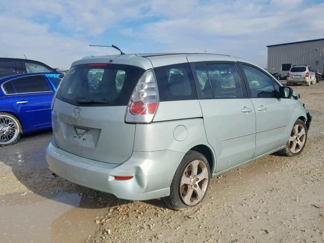 JM1CR293370145197 - 2007 MAZDA 5 TURQUOISE photo 4