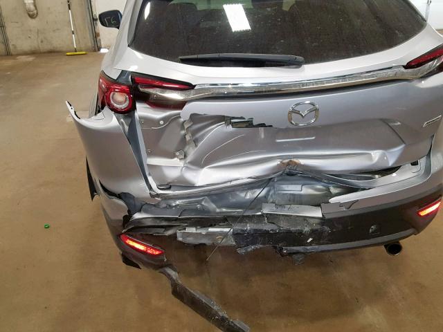 JM3TCBBY1G0113038 - 2016 MAZDA CX-9 TOURI GRAY photo 9