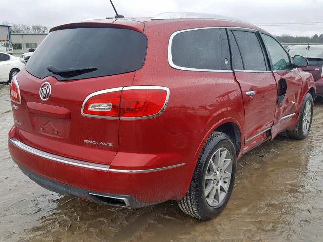 5GAKRCKD9DJ115729 - 2013 BUICK ENCLAVE RED photo 4