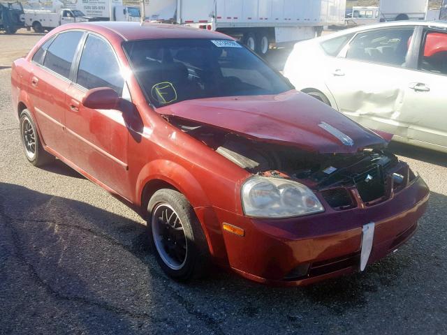 KL5JD56Z05K106879 - 2005 SUZUKI FORENZA S RED photo 1