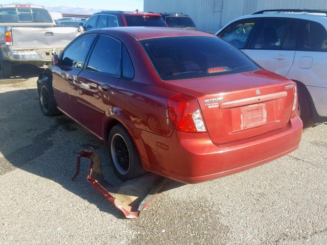 KL5JD56Z05K106879 - 2005 SUZUKI FORENZA S RED photo 3