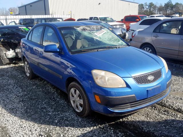 KNADE123266029180 - 2006 KIA RIO BLUE photo 1