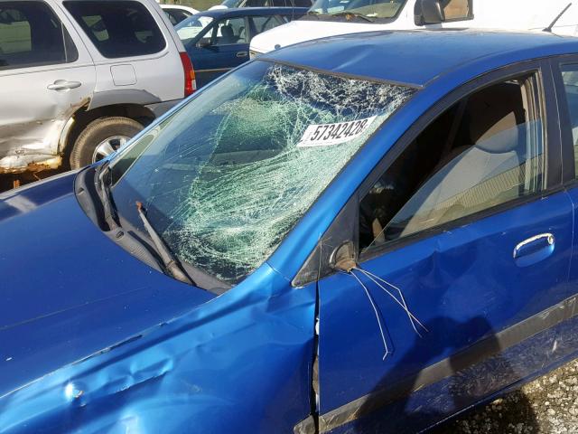 KNADE123266029180 - 2006 KIA RIO BLUE photo 9