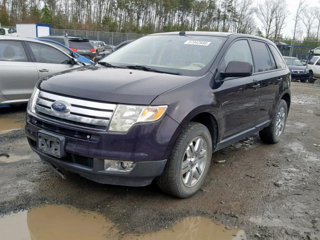 2FMDK49C57BB49587 - 2007 FORD EDGE SEL P BLACK photo 2