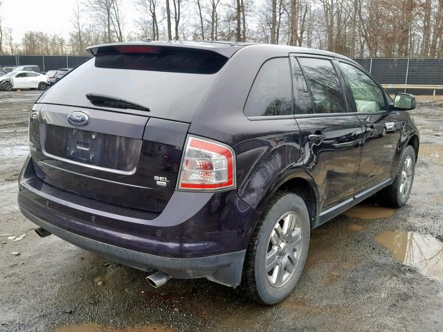 2FMDK49C57BB49587 - 2007 FORD EDGE SEL P BLACK photo 4