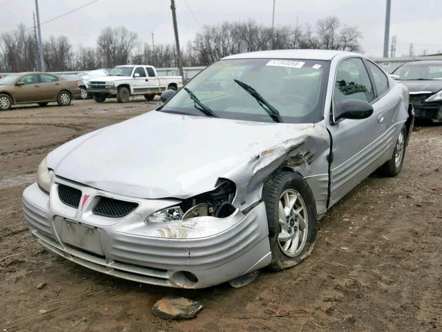 1G2NF12E92C309295 - 2002 PONTIAC GRAND AM S SILVER photo 2