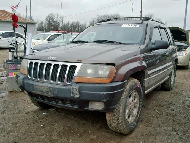 1J4GW58S5XC658058 - 1999 JEEP GRAND CHER GRAY photo 2