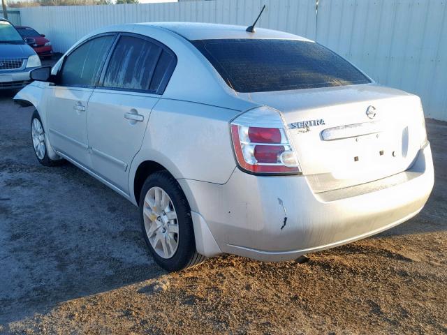 3N1AB6AP0AL727174 - 2010 NISSAN SENTRA 2.0 SILVER photo 3