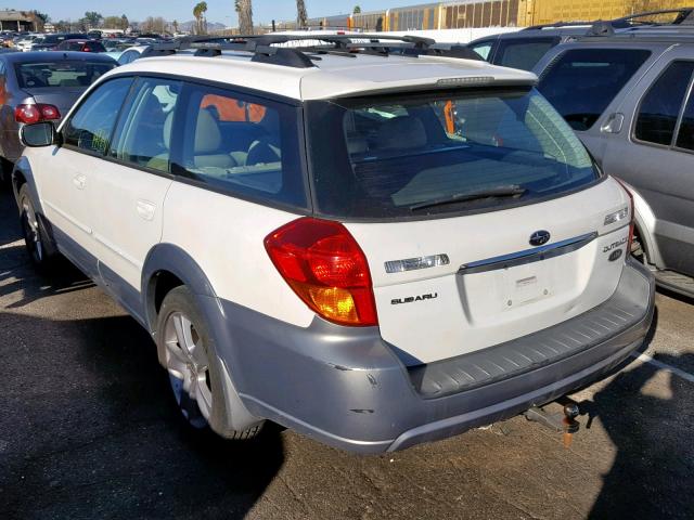 4S4BP86C854338228 - 2005 SUBARU LEGACY OUT WHITE photo 3