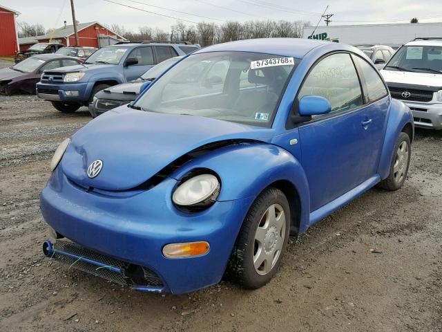 3VWCC21C5XM426408 - 1999 VOLKSWAGEN NEW BEETLE BLUE photo 2