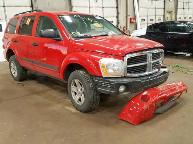 1D4HB48N66F183823 - 2006 DODGE DURANGO SL RED photo 1