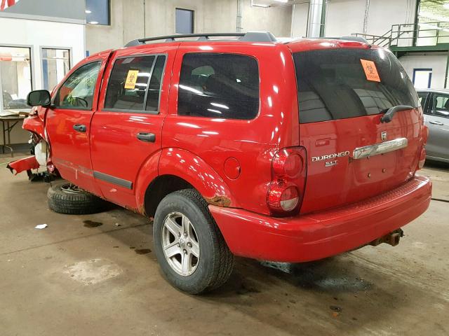 1D4HB48N66F183823 - 2006 DODGE DURANGO SL RED photo 3