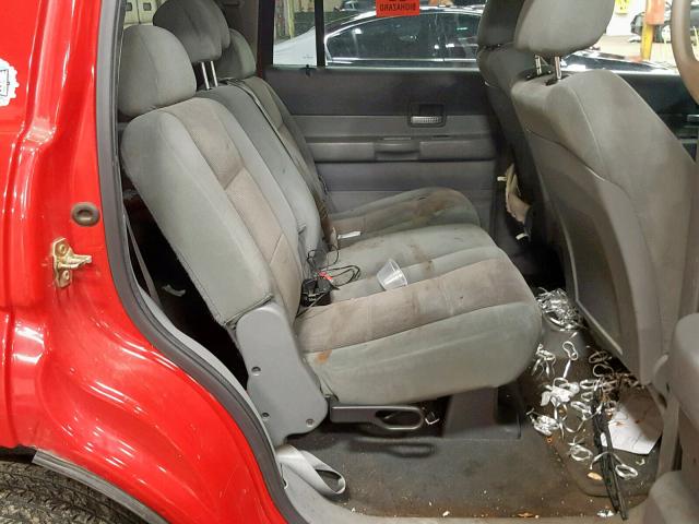 1D4HB48N66F183823 - 2006 DODGE DURANGO SL RED photo 6