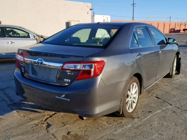 4T1BD1FK8CU036412 - 2012 TOYOTA CAMRY HYBR CHARCOAL photo 4