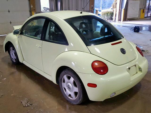 3VWCK21C51M471942 - 2001 VOLKSWAGEN NEW BEETLE YELLOW photo 3