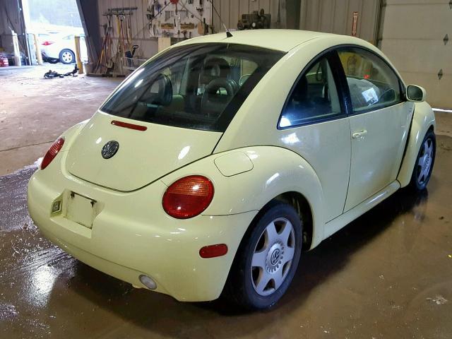 3VWCK21C51M471942 - 2001 VOLKSWAGEN NEW BEETLE YELLOW photo 4