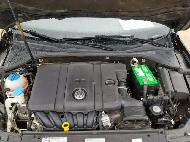 1VWAP7A38EC009131 - 2014 VOLKSWAGEN PASSAT S BLACK photo 7