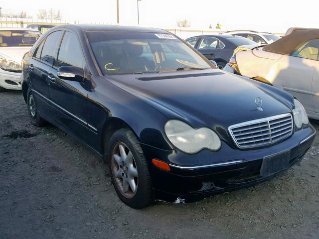 WDBRF61J03E013157 - 2003 MERCEDES-BENZ C 240 BLACK photo 1