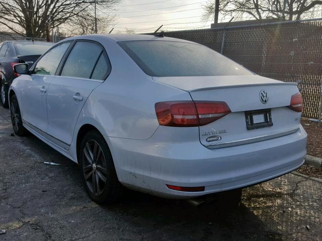 3VWL17AJ6JM236254 - 2018 VOLKSWAGEN JETTA SEL WHITE photo 3