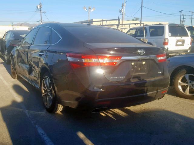 4T1BK1EB7FU149618 - 2015 TOYOTA AVALON XLE BLACK photo 3