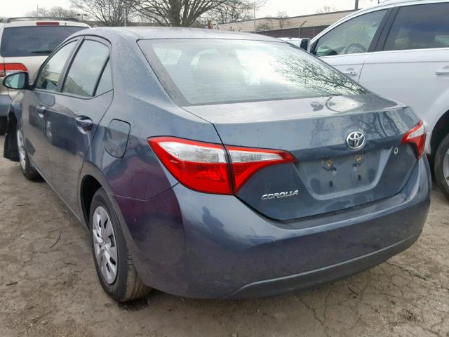 2T1BURHE7FC244146 - 2015 TOYOTA COROLLA L GRAY photo 3