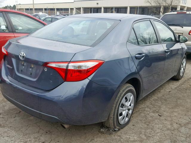 2T1BURHE7FC244146 - 2015 TOYOTA COROLLA L GRAY photo 4