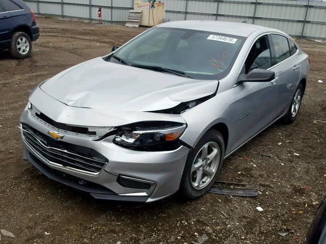 1G1ZB5ST6HF166501 - 2017 CHEVROLET MALIBU LS SILVER photo 2